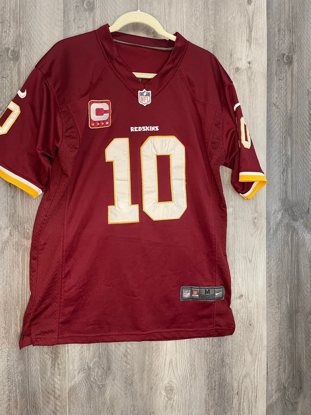 Nike Robert Griffin III RG3 #10 Washington Redskins Jersey Mens M Captain C NFL